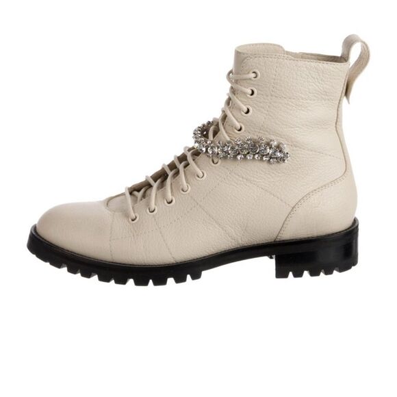 Jimmy Choo Cruz Zip-Up Combat Boots - fits size 9, but is a size 40 Italian - Picture 2 of 8